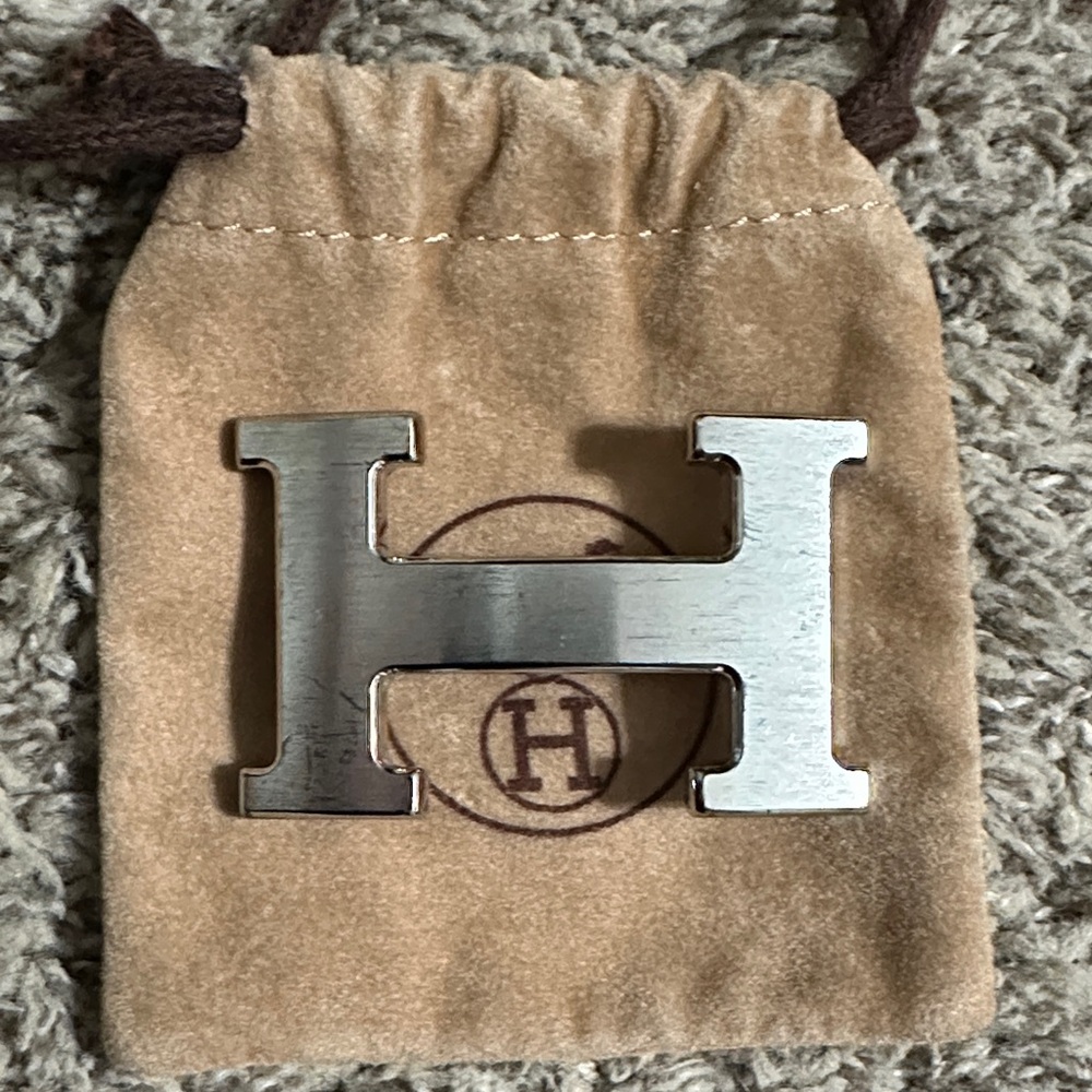 Hermes authentic silver Belt Buckle